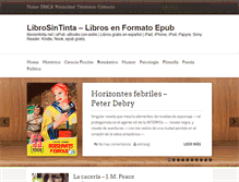 Tablet Screenshot of librosintinta.net